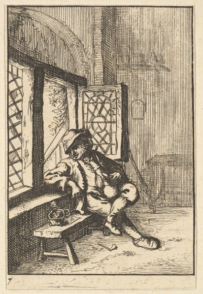 Homme assis près d
