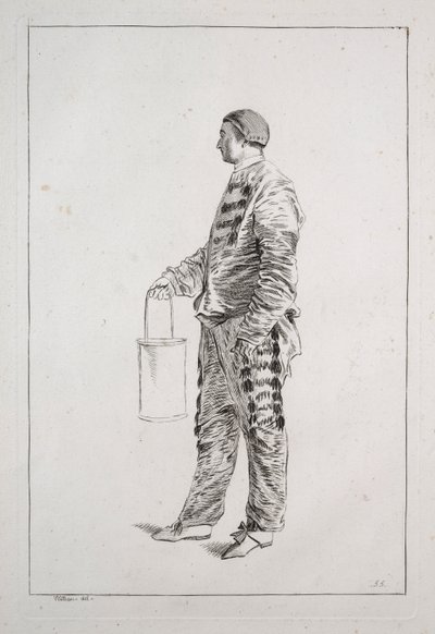Homme debout, 1700s - Unbekannt