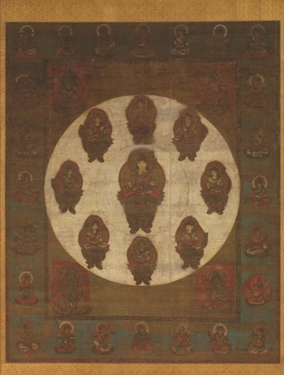Mandala de Monju Bosatsu, 13e siècle - Unbekannt