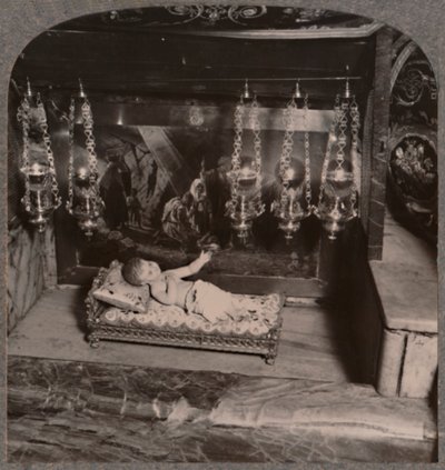 Mangeoire du Christ, Église de la Nativité, Bethléem, vers 1900 - Unbekannt