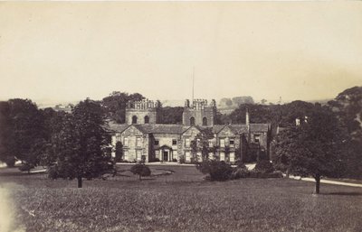 Manoir avec deux tours vu des jardins - Unbekannt