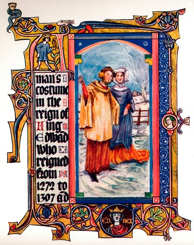 Costume masculin sous le règne du roi Édouard Ier, 1909 - Unbekannt