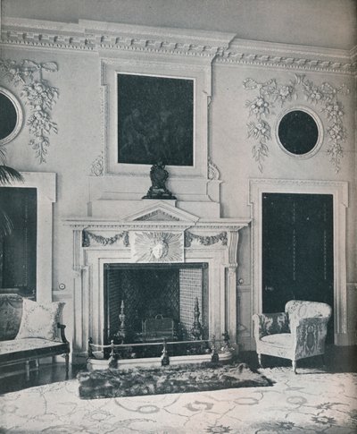 Cheminée dans le salon d