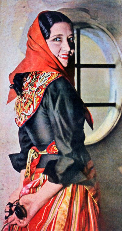 Manuela Del Rio, actrice et danseuse espagnole, 1943 - Unbekannt