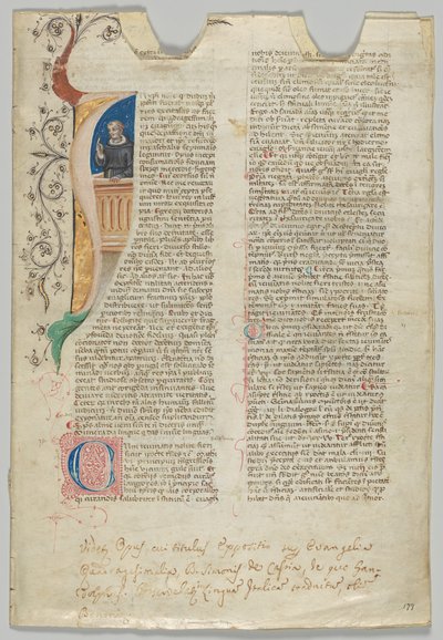 Feuille de manuscrit, italien, 14ème siècle - Unbekannt