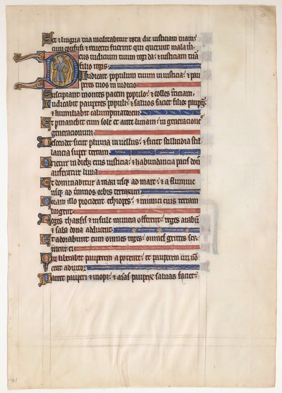 Feuille de manuscrit d