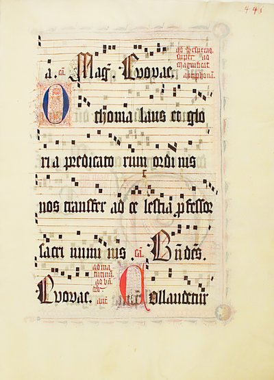 Feuille de manuscrit, d
