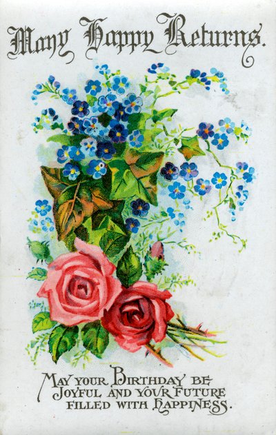 Joyeux anniversaire, carte d