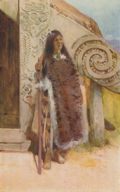 Maori en Costume Traditionnel, 1924 - Unbekannt