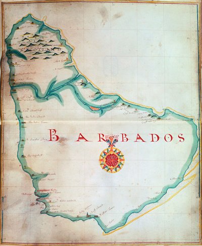 Carte de la Barbade, 1683 - Unbekannt