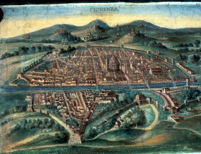 Carte de Florence, 15e siècle - Unbekannt