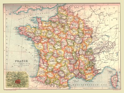 Carte de France, 1902 - Unbekannt