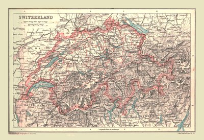Carte de la Suisse, 1902 - Unbekannt