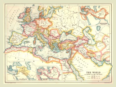 Carte du Monde Antique - Unbekannt