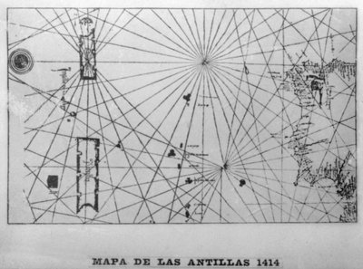 Carte des Antilles, 1414 1919 - Unbekannt
