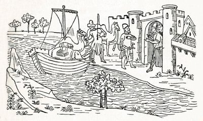 Marco Polo débarque à Ormuz, vers 1300, 1912 - Unbekannt