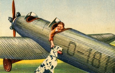 Marga von Etzdorf avec son avion, 1932 - Unbekannt