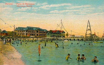 Plage de Marianao, La Havane, Cuba, vers 1910 - Unbekannt