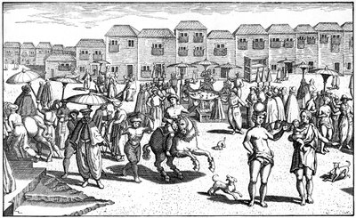 Marché à Goa, Inde, 1599 - Unbekannt