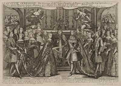 Mariage de Louis, Dauphin de France avec Marie Thérèse Raphaëlle, Infante d