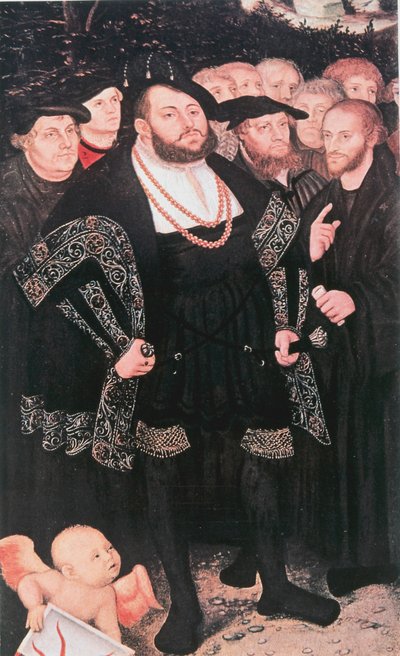 Martin Luther avec des réformateurs, vers 1530 - Unbekannt