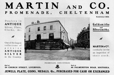 Martin et Co., Promenade, Cheltenham, 1909 - Unbekannt