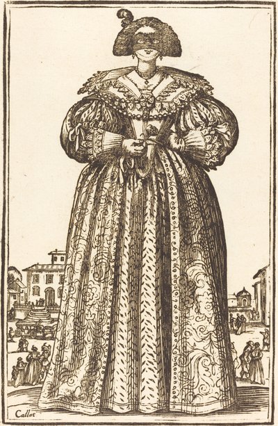 Femme noble masquée - Unbekannt