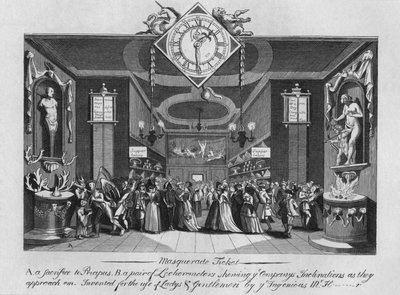 Billet de mascarade, 1727, 1827 - Unbekannt