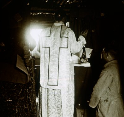 Messe dans les tranchées, vers 1914-1918 - Unbekannt
