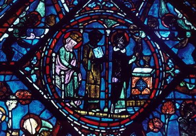 Messe de Saint Gilles, vitrail, Cathédrale de Chartres, France, 1194-1260 - Unbekannt