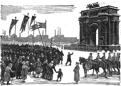 Massacre à la porte de Narva à Saint-Pétersbourg, avant 1925 - Unbekannt