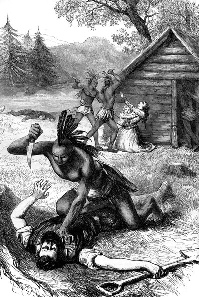 Massacre de colons par les Amérindiens - Unbekannt