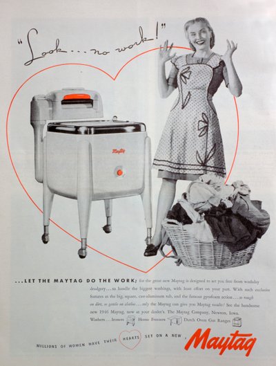 Publicité pour machine à laver Maytag, 1946 - Unbekannt