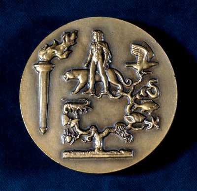 Médaille commémorant Jean Baptiste de Monet, Chevalier de Lamarck, biologiste français, 20e siècle - Unbekannt