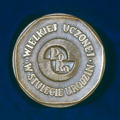 Médaille commémorative de Marie Sklodowska Curie, physicienne franco-polonaise, 1967 - Unbekannt