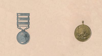 Médailles pour les batailles en Inde, vers 1911 - Unbekannt