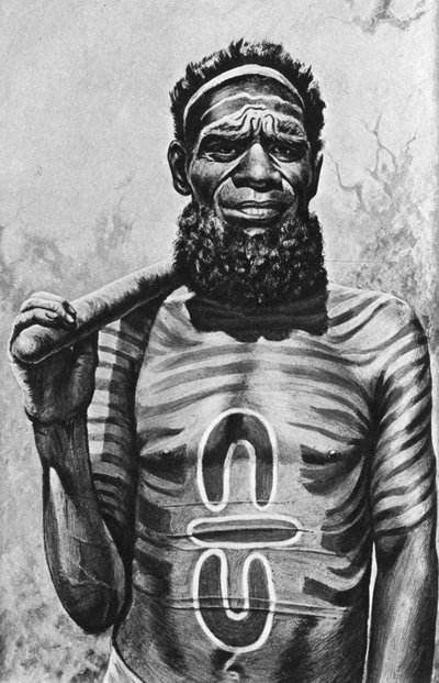 Homme-médecine des Worgaia, centre de l