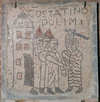 Mosaïque médiévale du sac de Constantinople, 5ème siècle - Unbekannt