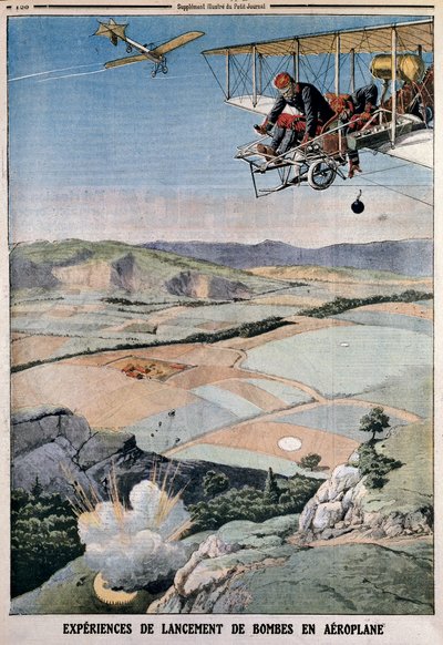 Membres du corps aérien français en exercice de bombardement à Châlons, 1912 - Unbekannt