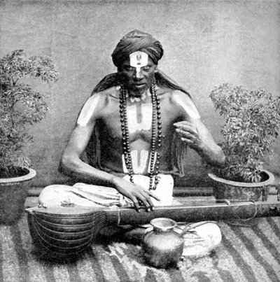 Mendicité adoptée au nom de Vishnu, Inde, 1922 - Unbekannt
