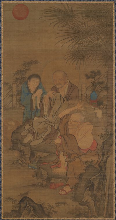 Réparation des vêtements au soleil du matin, dynastie Ming, XVe-XVIe siècle - Unbekannt