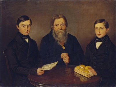 Marchand Smurov avec ses fils, années 1840 - Unbekannt