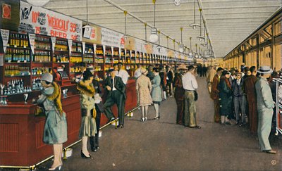 Mexicali Beer Hall, Le plus long bar du monde, vers 1939 - Unbekannt