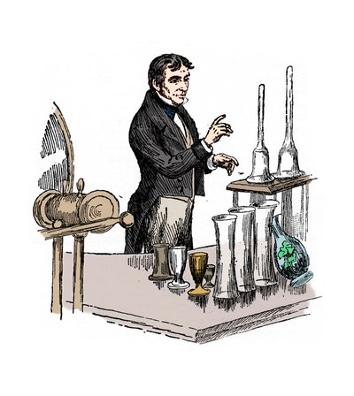 Michael Faraday donnant une conférence à la Royal Institution, Londres, 1835 - Unbekannt