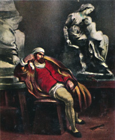 Michel-Ange 1475-1564. - Peinture de Delacroix, 1934 - Unbekannt