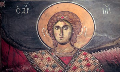 Archange Michel, fresque byzantine de l