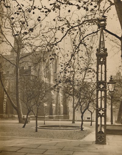 Middle Temple Hall et la quiétude de Fountain Court, c1935 - Unbekannt