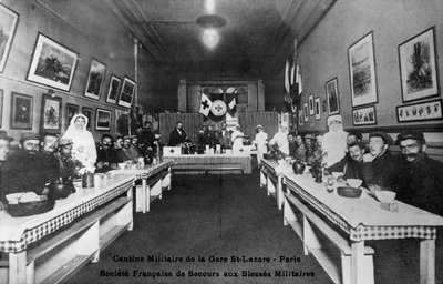 Cantine militaire, Gare St Lazare, Paris, Première Guerre mondiale, 1914-1918 - Unbekannt