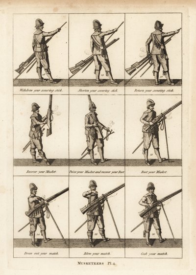 Exercices militaires des mousquetaires - Unbekannt