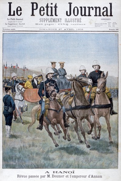 Revue militaire par Paul Doumer et l
